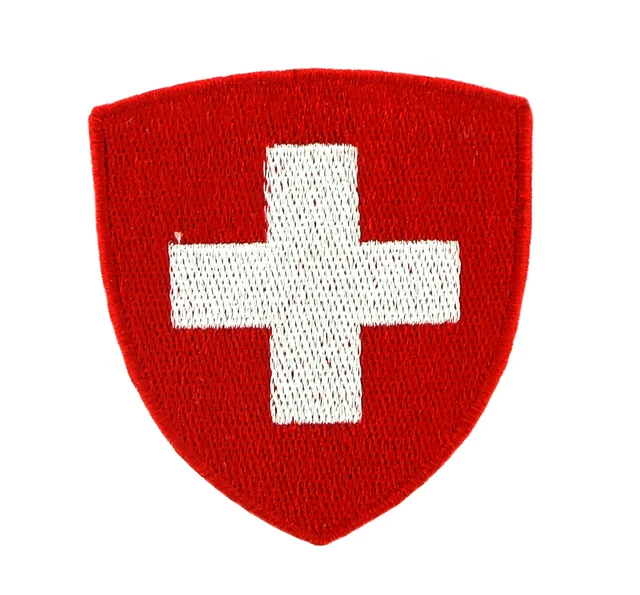 Bandera Nacional De Suiza Hierro Bordado En Parche Coser En