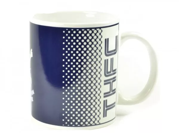 Tottenham Hotspurs FC Spurs azul de la taza del regalo fútbol de fundido blanco