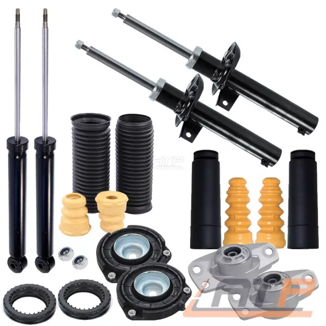 4x STOßDÄMPFER VORNE+HINTEN MIT DOMLAGER PROTECTION-KIT FÜR VW GOLF 5 1K 6 5K