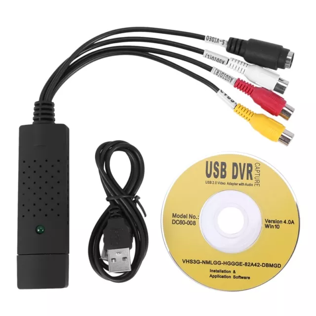 Video Audio  VCR USB Video Capture Card to DVD Converter Capture Card9680