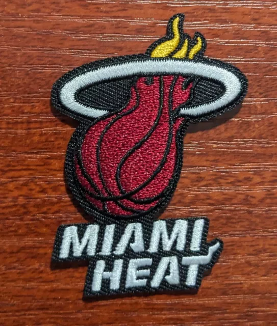 Miami Heat Patch 2.5x1.5" NBA Basketball Sports League Embroidered Iron On Patch