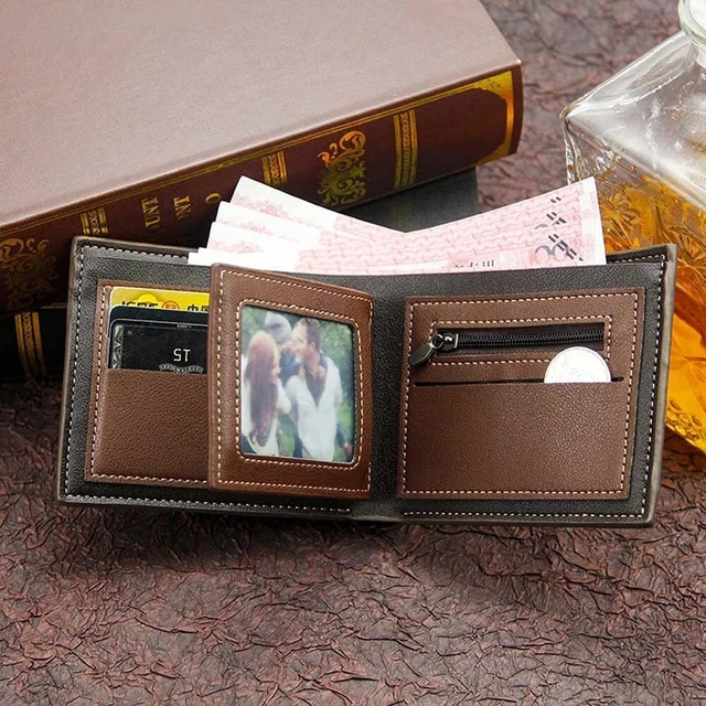 Mens RFID Blocking Leather Wallet Credit Card ID Holder Zipper Purse Waterproof 9