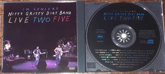 NITTY GRITTY DIRT BAND - LIVE TWO FIVE CD  US-Press.