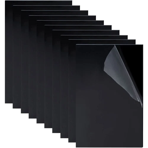 10PCS Black Acrylic Sheet Blate Sign for DIY Decor Painted Board Blessing Board