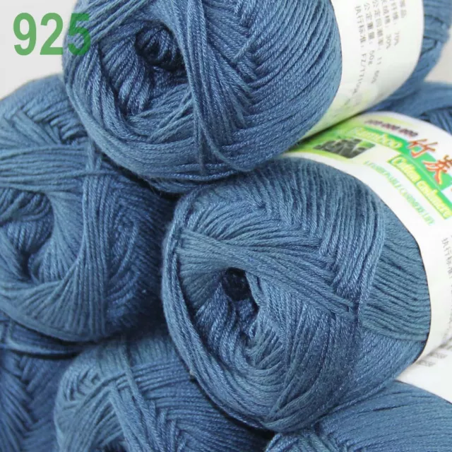 SALE 9SKEINSX50GR BAMBOO Cotton Baby Blankets Hand Knitting Crochet Yarn 21  $36.85 - PicClick AU