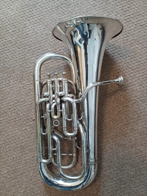Boosey and Hawkes Imperial 4 valve Bb euphonium late 1950s with soft case