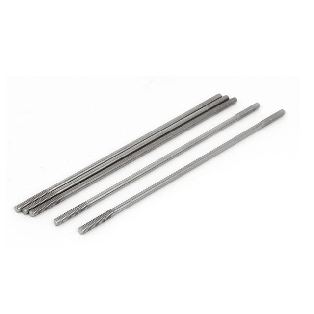 M4x150mm 304 acier inoxydable bouble fin Goujon vis 5pcs
