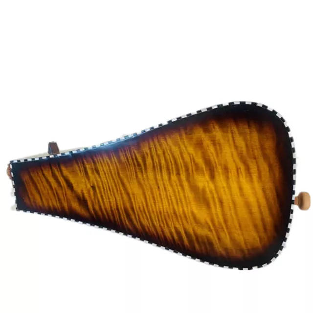 Fabriqué à la main 6 cordes 24 touches vilebrequin, bois d'érable, coque incrustée visage wowan 3