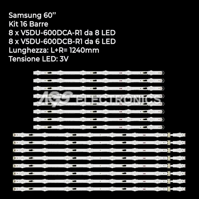Kit 2 Barres LED 66 LED Pour TV Philips 49PUS7181/12 - CL-490-066-V1-L/R - NEUF