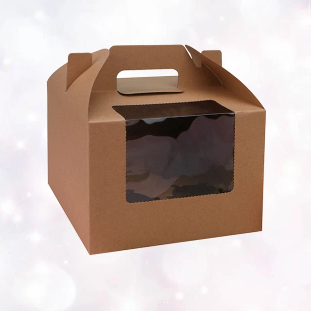 10 Pcs Cupcake Container Carrier Cstorage Pastry Open The Window