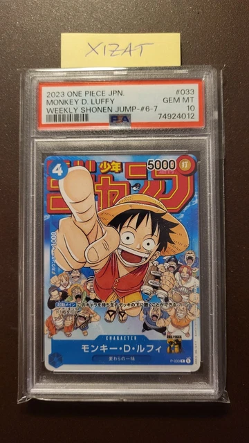 Monkey D Luffy P-033 PROMO ONE PIECE Card Weekly Shonen Jump - Foto 2