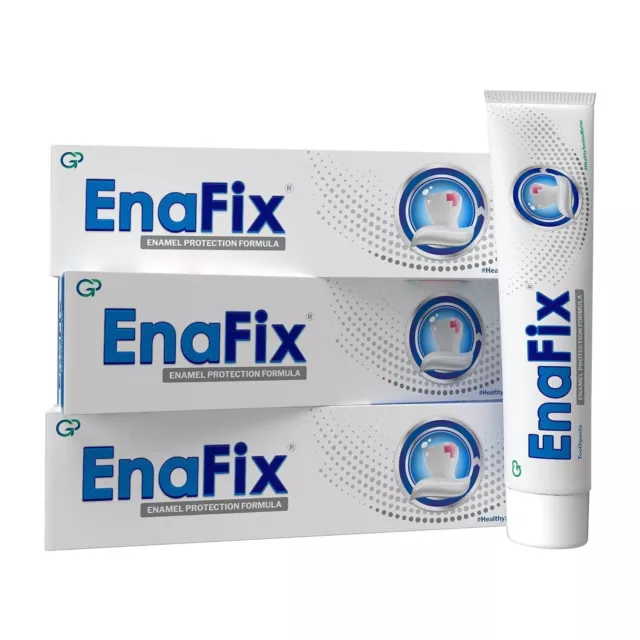 Pasta de dientes anticaries Enafix 3X | Pasta de dientes sin flúor - 70g...