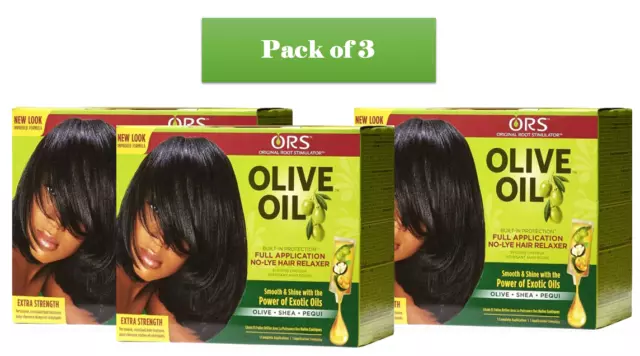 Pack of 3 ORS Relaxer Kit Normal Hair Extra Strength