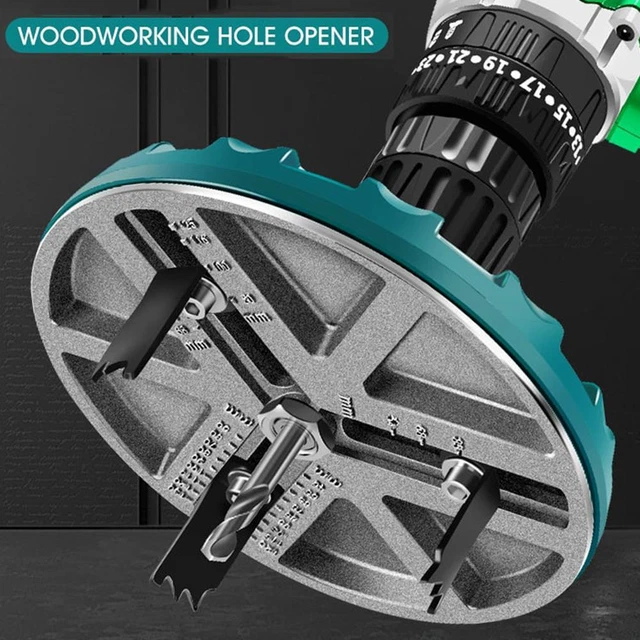Adjustable Hole Saw Diameter 45mm-130mm Woodworking Tools Hole Opener R6H8