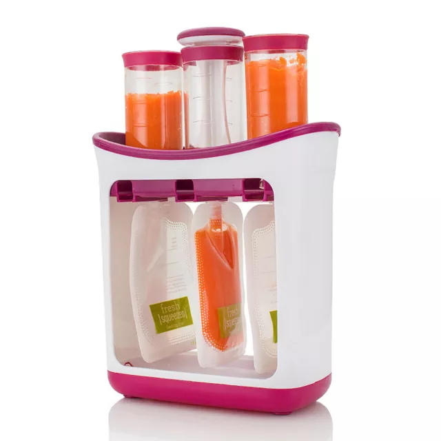 Baby Food Feeding Toddler Squeeze Station Healthy Fresh Fruit Juice Puree Maker
