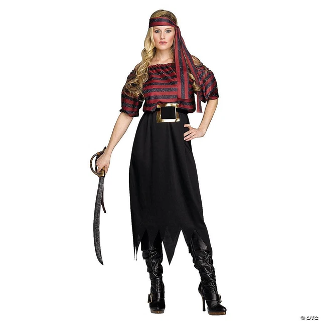 Pirate Maiden Costume Women Sexy Swashbuckler Wench Halloween Cosplay FW9912