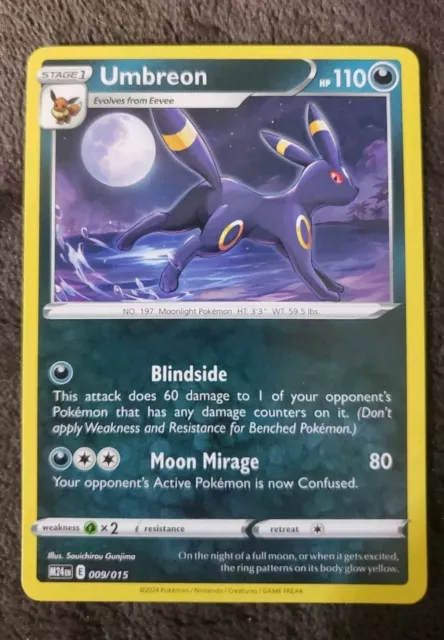 UMBREON NEW 2025 McDonalds Happy Meal Pokémon Card 009/015 £6.72