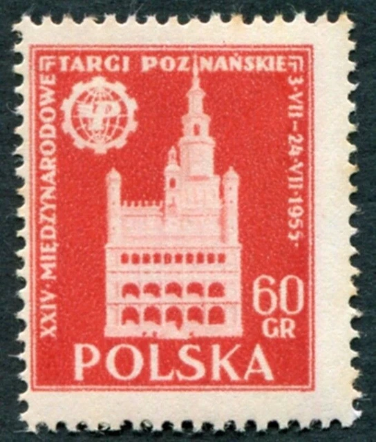 POLAND 1955 60g red SG923 mint MH FG Poznan International Fair ##W42