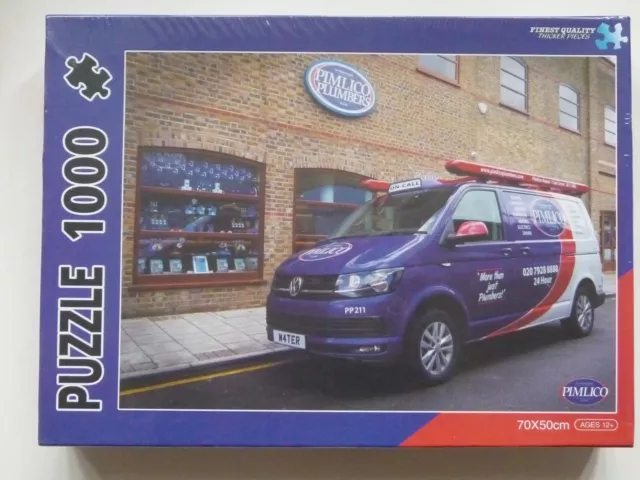 Pimlico Plumbers 1000 Piece Jigsaw New - VW T5 van PP211 W4TER
