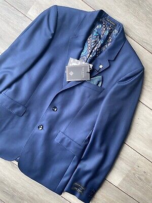 Ted Baker Men's Blue "Atlas" Modern Fit Blazer Jacket Coat - 36R - New & Tags