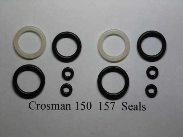 Crosman 180 & 187 Urethane O-Ring Seal Kit (2 Kits) With Exploded View Guide – Made In USA