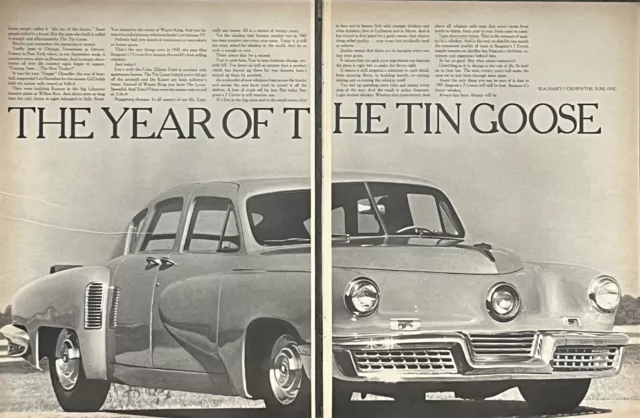 1967 Vtg Print Ad Seagram's 7 Crown Whiskey Tucker Automobile Preston Tucker