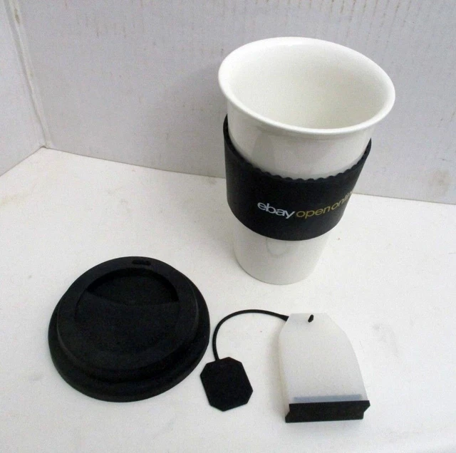Ebay Open Online 2021 Ceramic Travel Mug Cup Tumbler 6 inch & Reusable Tea Bag