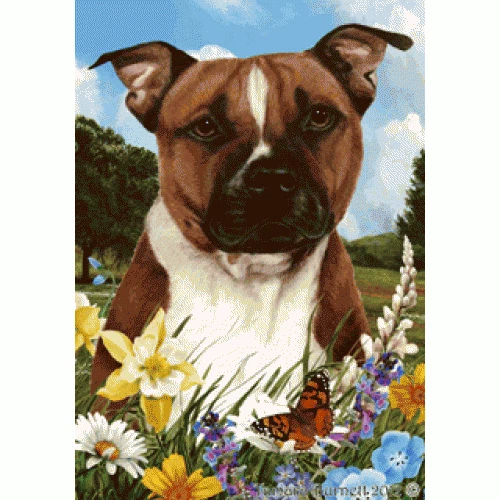 Summer House Flag - Pit Bull Terrier 18254