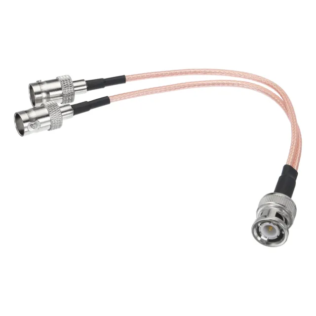 RG316 Coaxial Cables BNC Splitter Cable BNC Male to Dual BNC Female 0.5FT 1Pcs