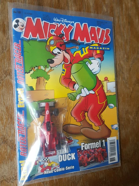Micky Maus Heft 18 2002 mit Beilage Roter Racer