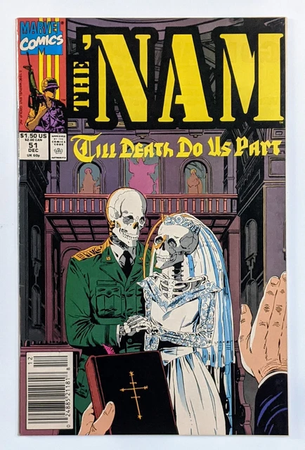 THE 'NAM 51 Marvel comic Newsstand 1990 FN+ nam