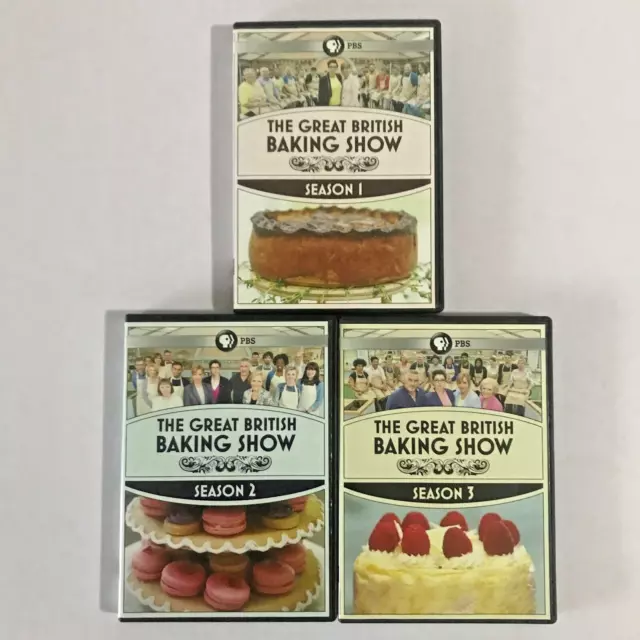 THE GREAT BRITISH Baking Show Season 1, 2&3 DVD Region 1 - Near Mint