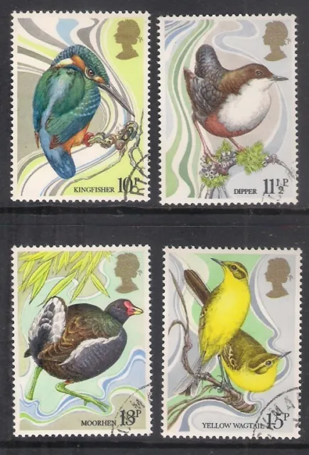 GB 1980 sg1109-12 Wild Bird Protection Act Kingfisher set brughiere ben usato