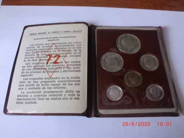 España Cartera Oficial Fnmt 1972 Proof Francisco Franco