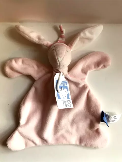 Nueva con etiquetas Gorra North American Bear Co Sleepyhead Bunny Acogedora Rosa 10" Amorosa 2014 #2946