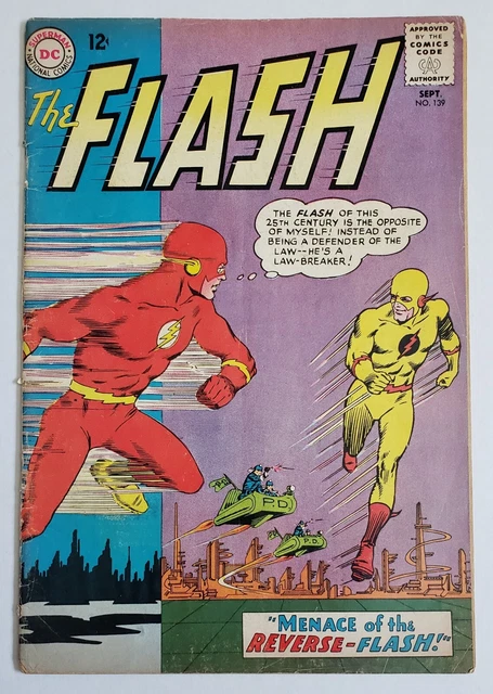 The Flash #139 1st Appearance of Reverse Flash DC Comics 1963 Key Issue