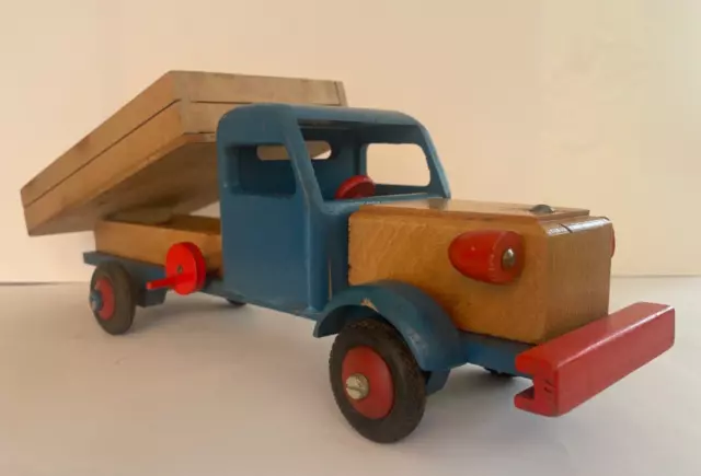 Spielzeug Holz Auto LKW DDR 60er Jahre