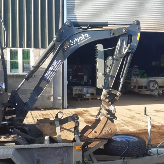 micro mini midi 0.75t - 14t digger excavator log, waste, grab, grapple, thumb