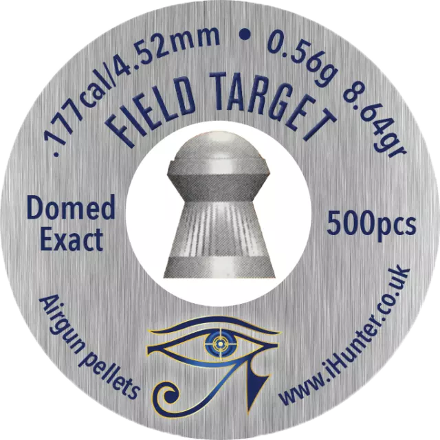 **NEW**Field Target Domed Exact Airgun Pellets .177/4.52mm (500ct) Free P&P L702