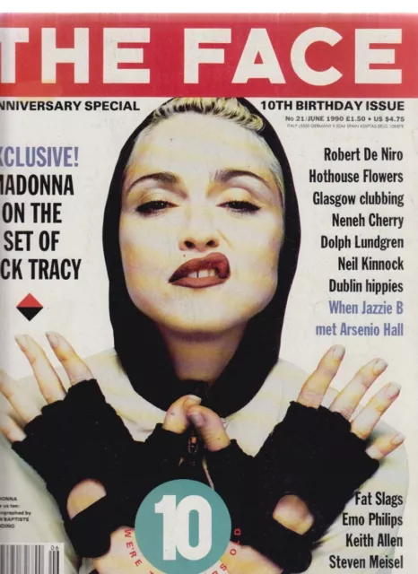 Madonna on the Set of Dick Tracy ... (u.a.). The Face No 21. June 1990. (Zeitsch