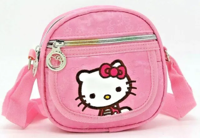 Hello Kitty Purse, Hello Kitty Crossbody Bag. Girls To Teenagers, Pink, Small