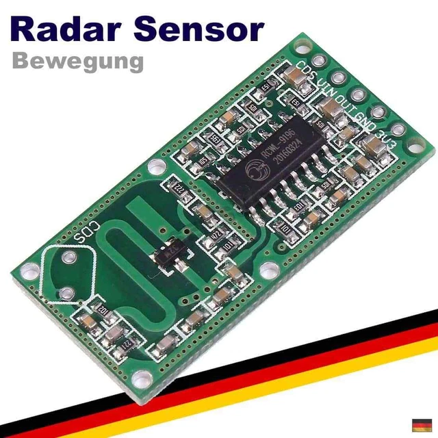 RADAR SENSOR BEWEGUNGSMELDER Mikrowelle Microwave Arduino Raspberry Pi