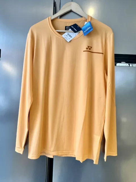 Yonex Tennis Badminton Top Long Sleeves Crew Neck Unisex Shirt Very Cool Tag New