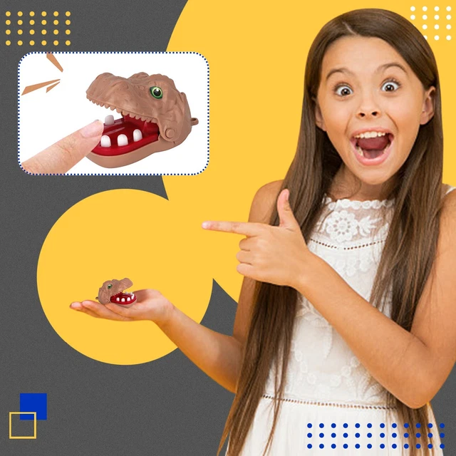 Mouth Biting Finger Game Trick Prank Prop Kids Interactive Toy