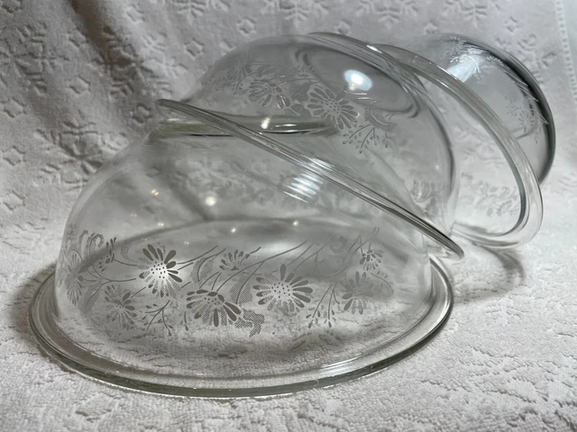 Pyrex Graphics RETRO-PYREX '88 HTF-COMPLETE-SET 3 White-Lace-Graphics Nesting Mixing ...