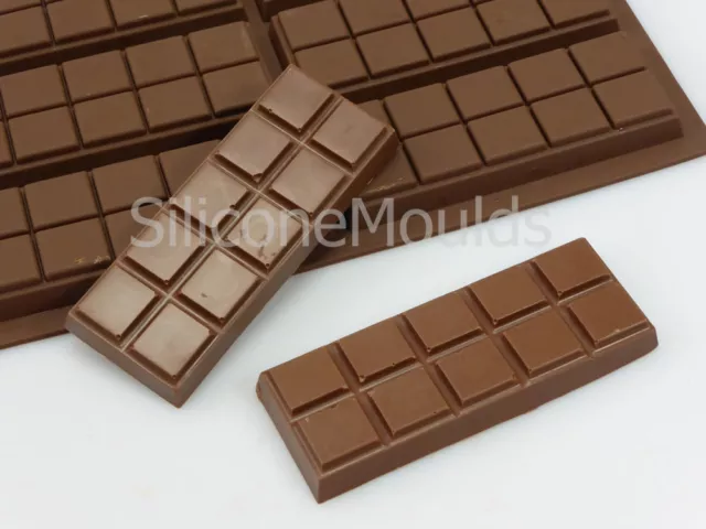 6 cell 10 Chunk Snap Bar Silicone Mould Chocolate Candy Wax Melt (56g)
