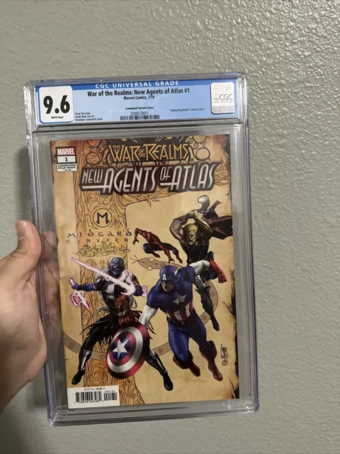 War of the Realms New Agents of Atlas 1 Variant CGC 9.6 1st Luna Wave & Aero