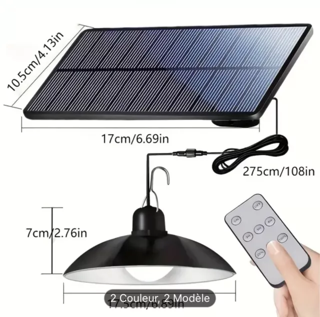 Lumière Solaire En Pendentif, Lampe Led Étanche Extérieur