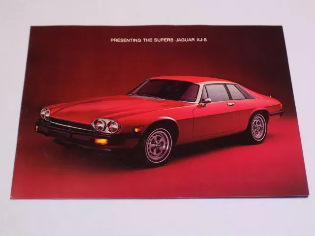 Jaguar XJ-S 1977 Foldout Poster Dealer Literature Brochure Memorabilia Classic