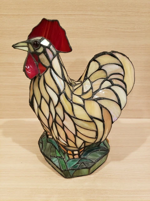 Tiffany style on sale rooster lamp